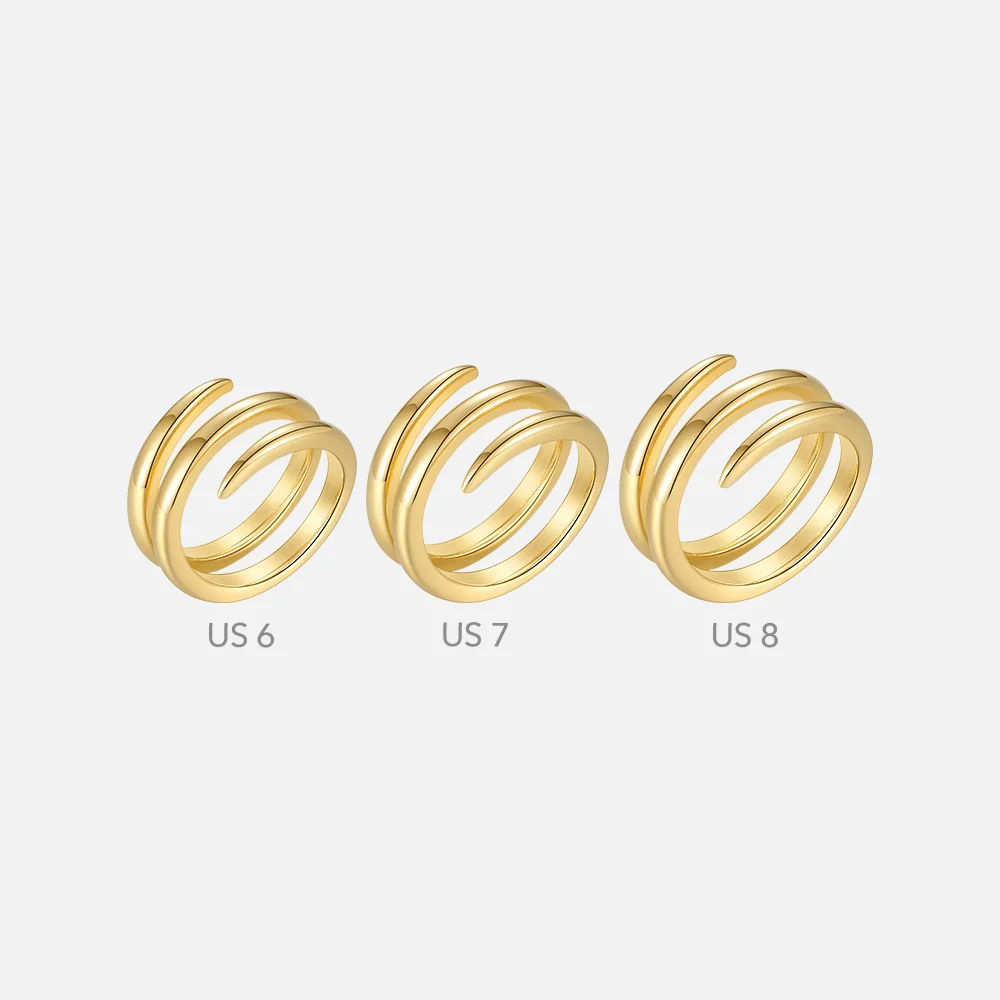 Spiral Line Ring - Image 2