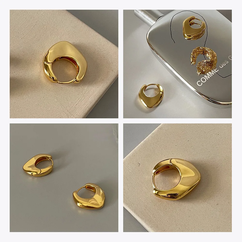 Hollow Heart Stud Earrings - Image 4