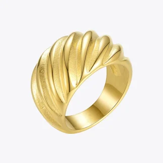 Shine Ripple Chunky Ring