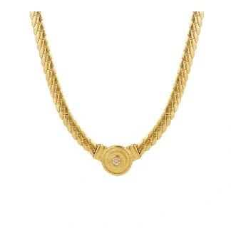 Round Zircon Necklace