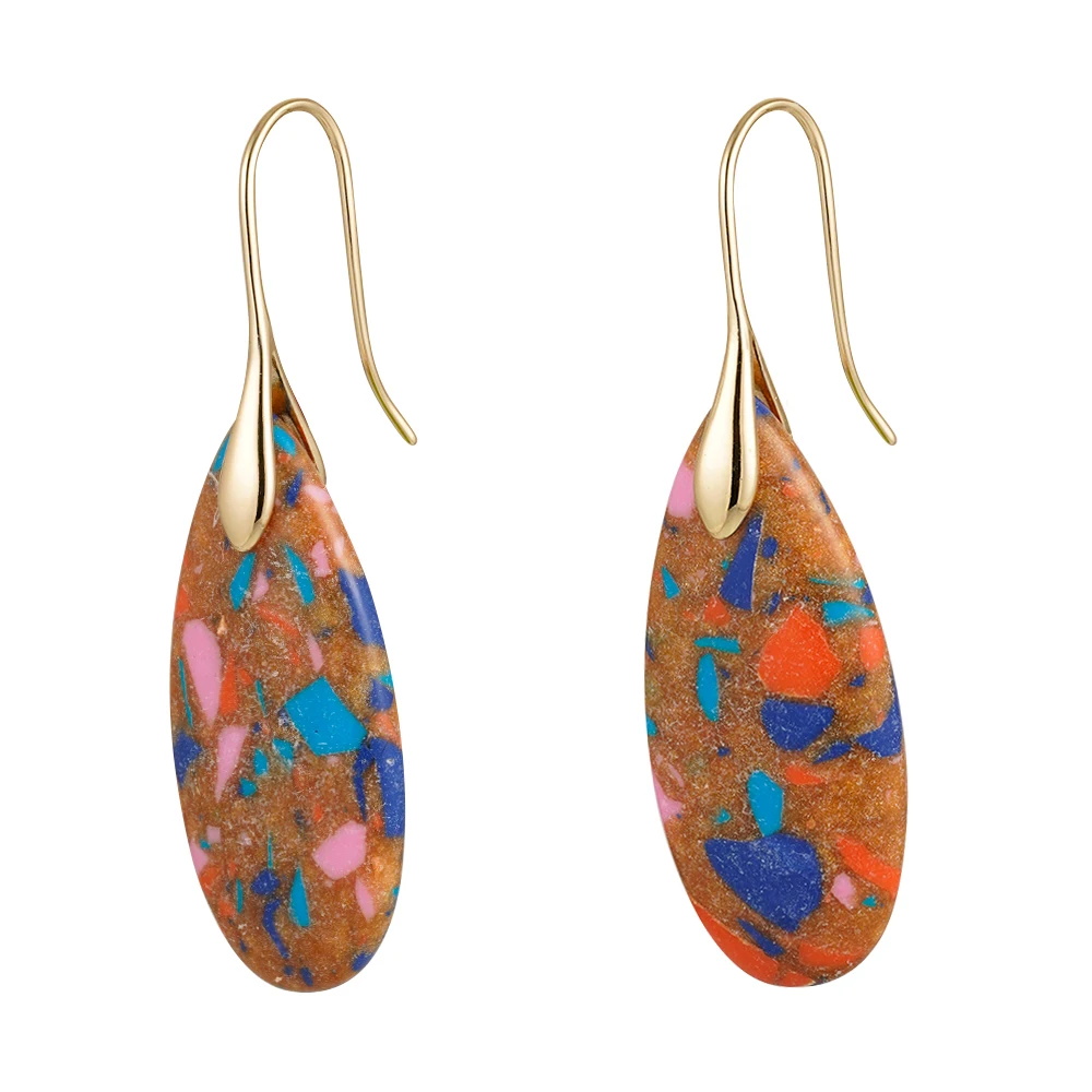 Resin Emperor Stone Stud Earrings - Image 6