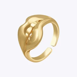 Bite Lip Open Human Ring