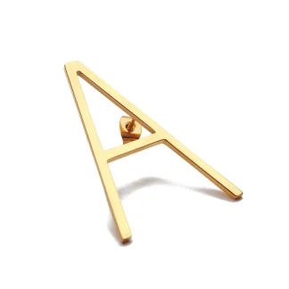 Initial Letter Capitals Stud Earrings