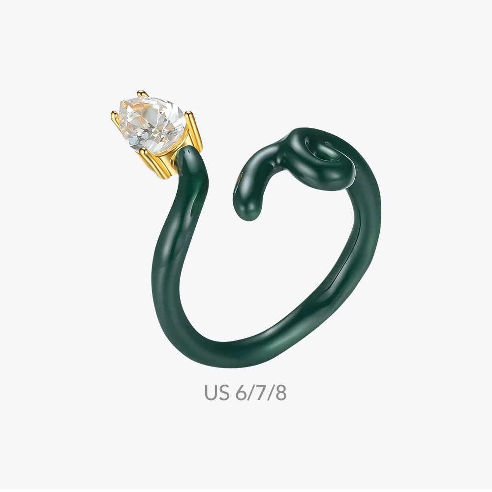 Snake-Shaped Irregular Ring - Image 5