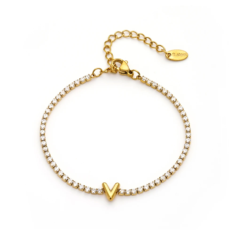 Letter Zircon Bracelet - Image 26