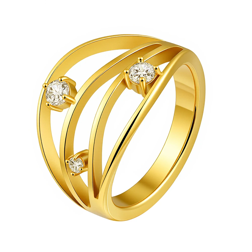 Geometry Stacked Zircon Ring - Image 5