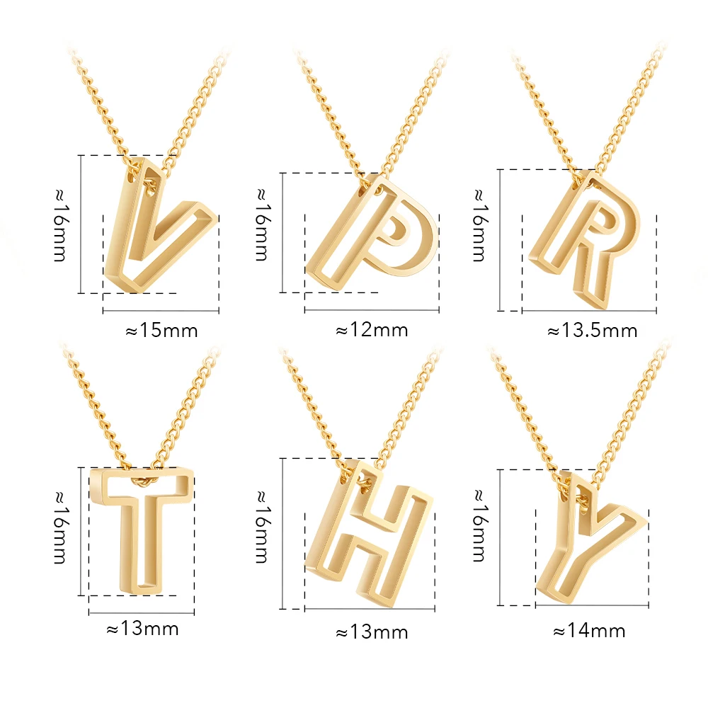 Letter Pendant Necklace - Image 12