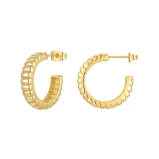 C-shaped Stud Earrings