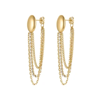 Multi Zircon Drop Earrings