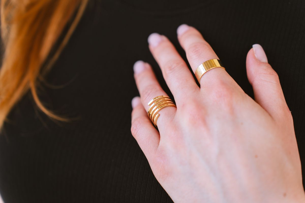 Air signs love playful stackable rings they can mix, match, and reconfigure.