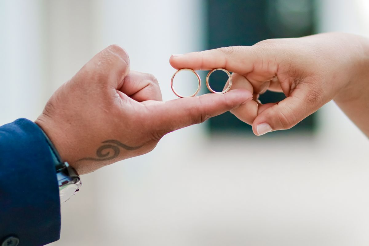 Matching or complementary bands create a subtle, secret connection between you both.